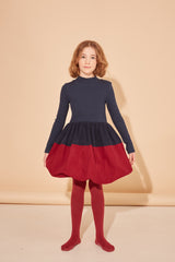 THE MIDDLE DAUGHTER COLORBLOCK BUBBLE DRESS