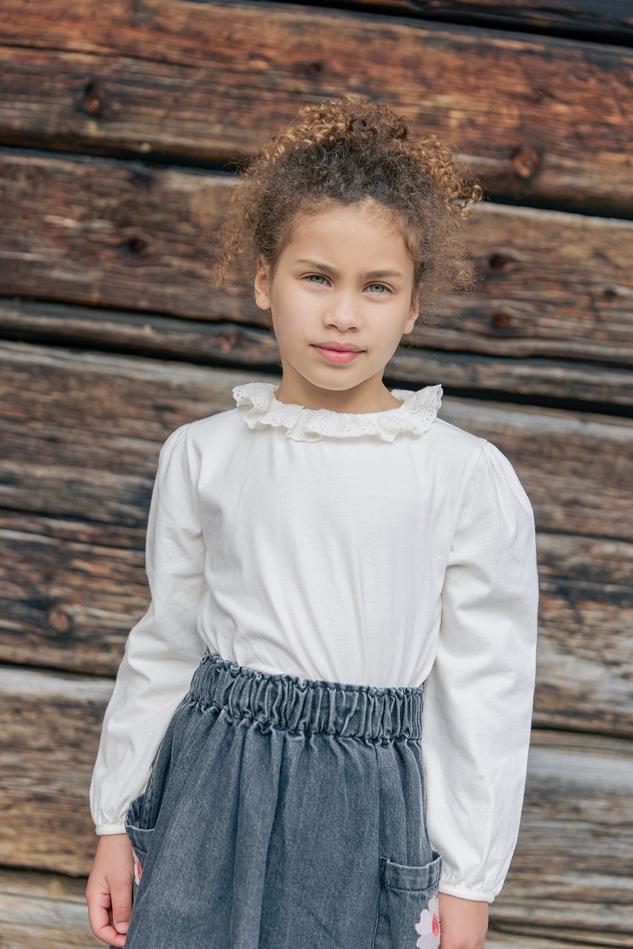 BONTON CHAMBRAY SKIRT