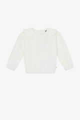 BONTON PEPLUM COLLAR SWEATER