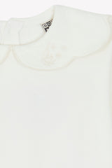 BONTON PEPLUM COLLAR SWEATER