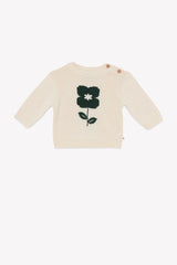 BONTON FLOWER MISTY KNIT SWEATER