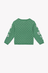BONTON FLOWER DETAIL SWEATER