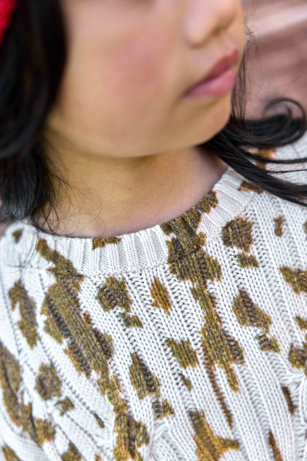 BONTON MISTY COW SWEATER