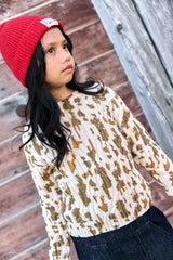 BONTON MISTY COW SWEATER