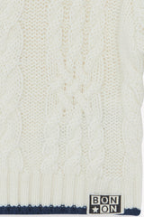 BONTON KNIT CABLE SWEATER