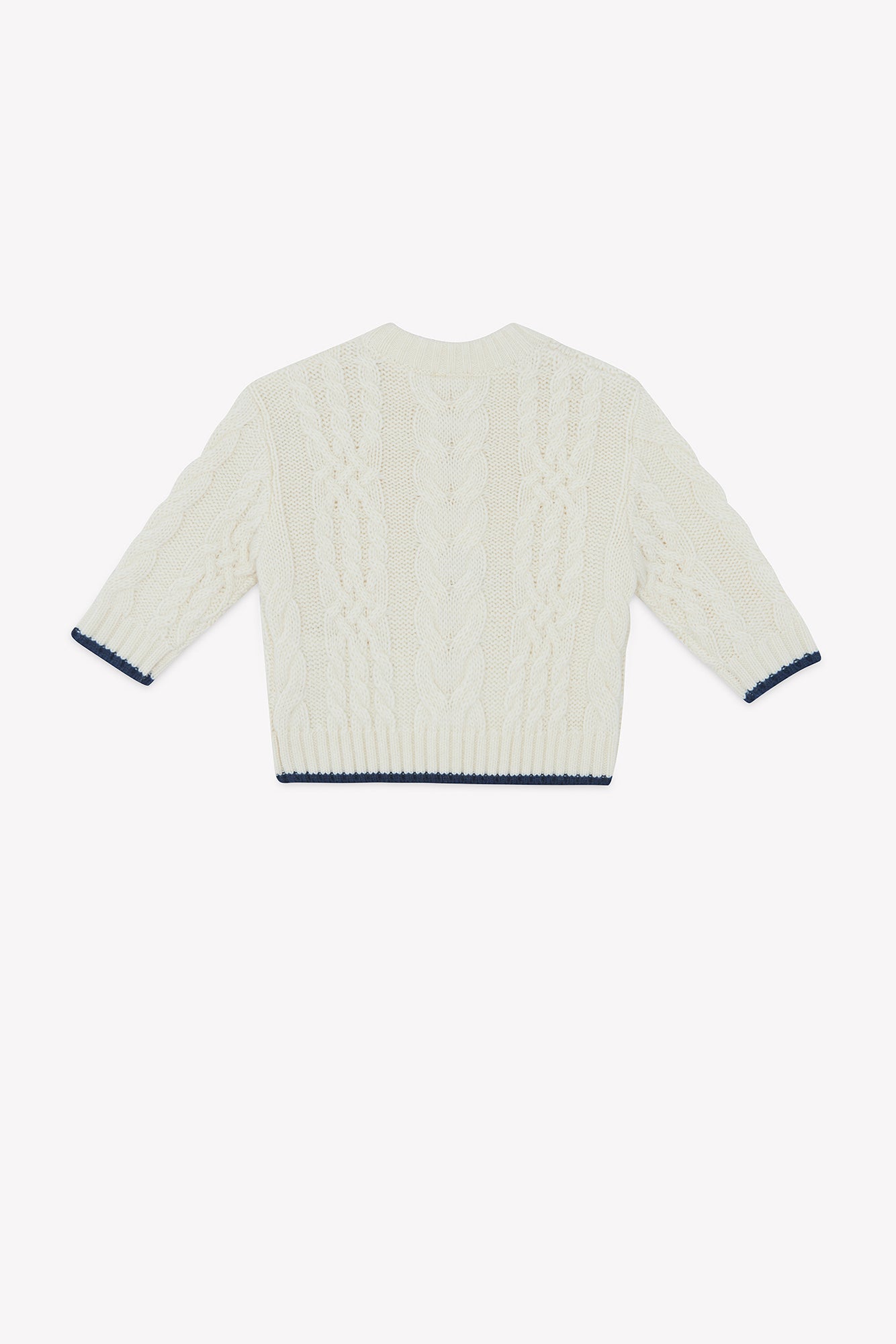 BONTON KNIT CABLE SWEATER