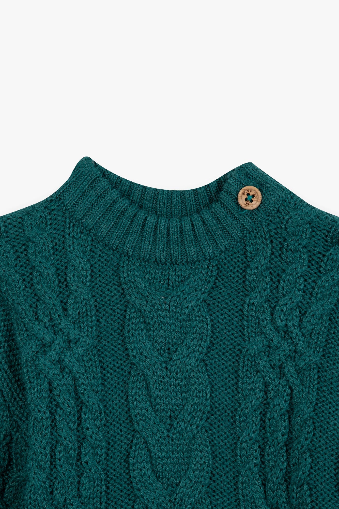 BONTON KNIT CABLE SWEATER