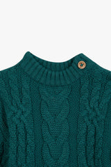 BONTON KNIT CABLE SWEATER