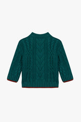 BONTON KNIT CABLE SWEATER