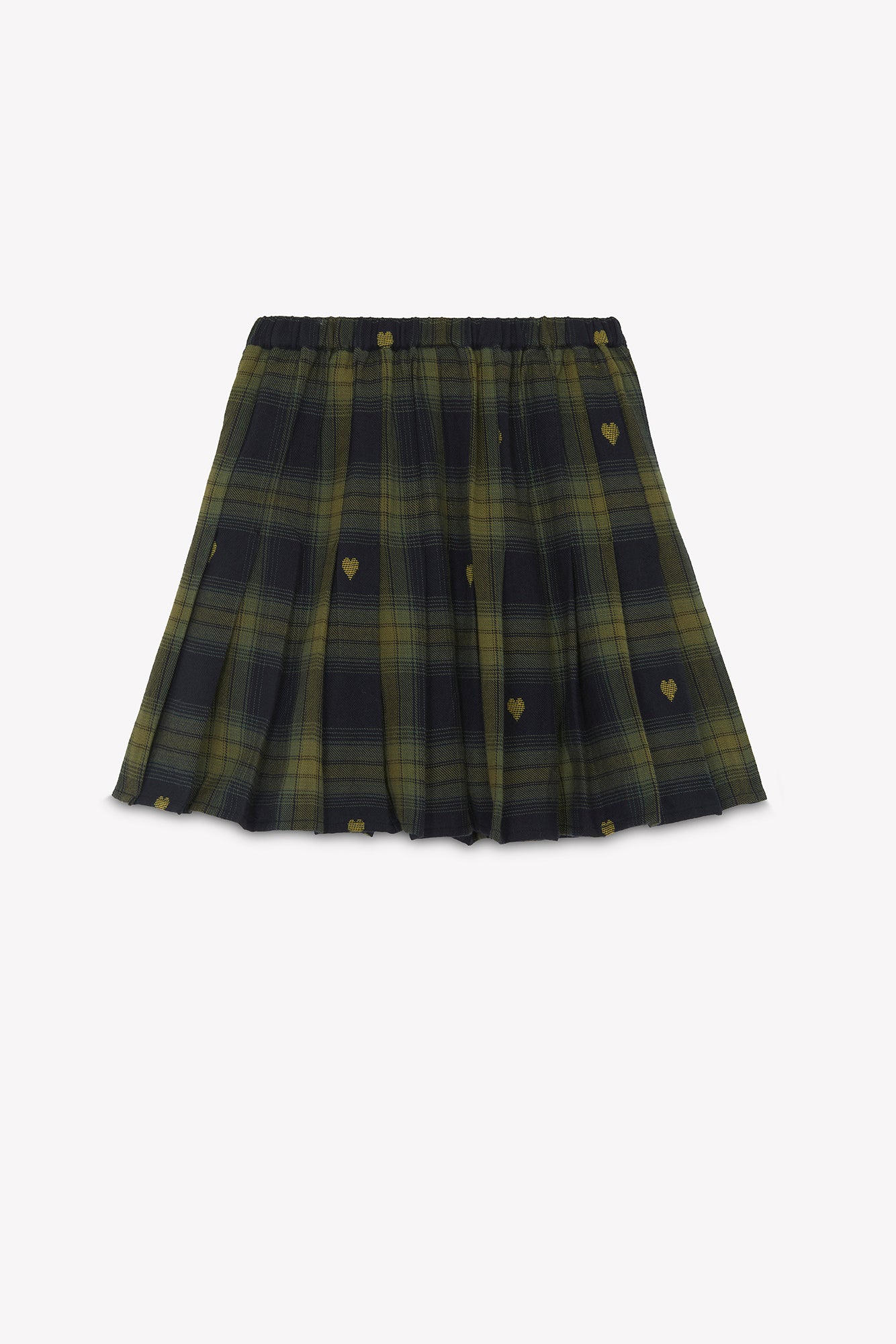 BONTON HEART PLAID SKIRT