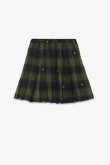 BONTON HEART PLAID SKIRT