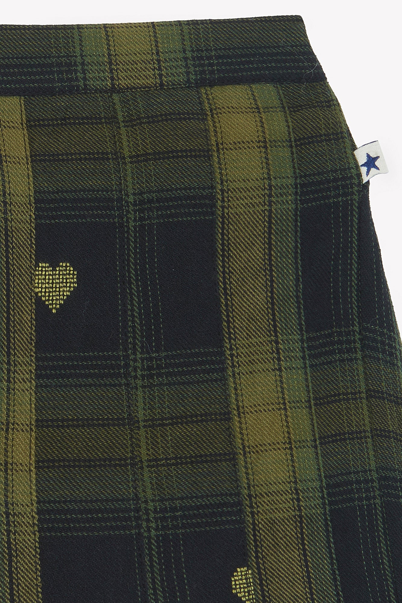 BONTON HEART PLAID SKIRT