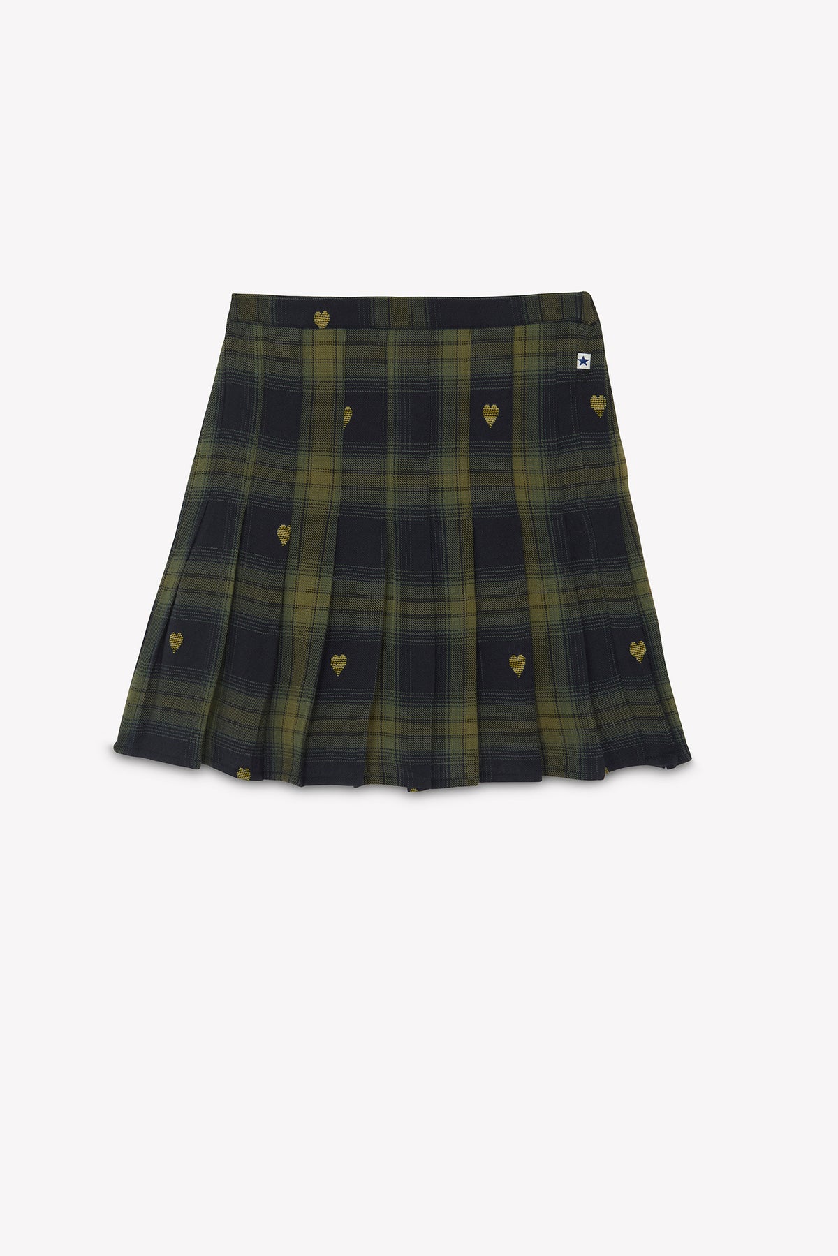 BONTON HEART PLAID SKIRT