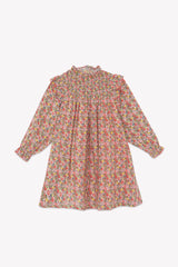 BONTON FLORAL SMOCKED DRESS