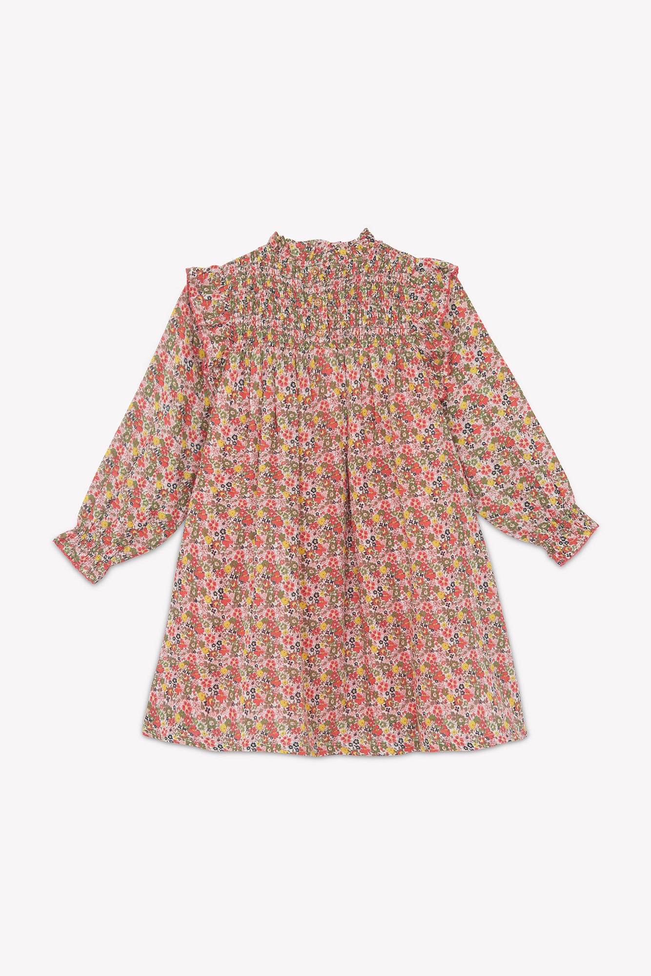 BONTON FLORAL SMOCKED DRESS