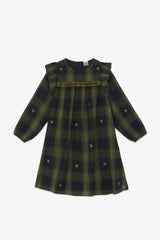 BONTON HEART PLAID DRESS