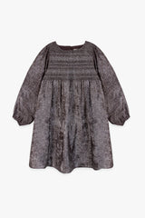 BONTON SMOCKED SHIMMER DRESS