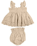 BELATI 2PC TONAL RIC RAC EYELET SET