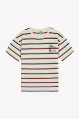 BONTON LIVO PALM TREE GRAPHIC STRIPED T-SHIRT