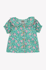 BONTON 2PC ARIA FLOWER PRINT TOP WITH BOMBE BLOOMER SET