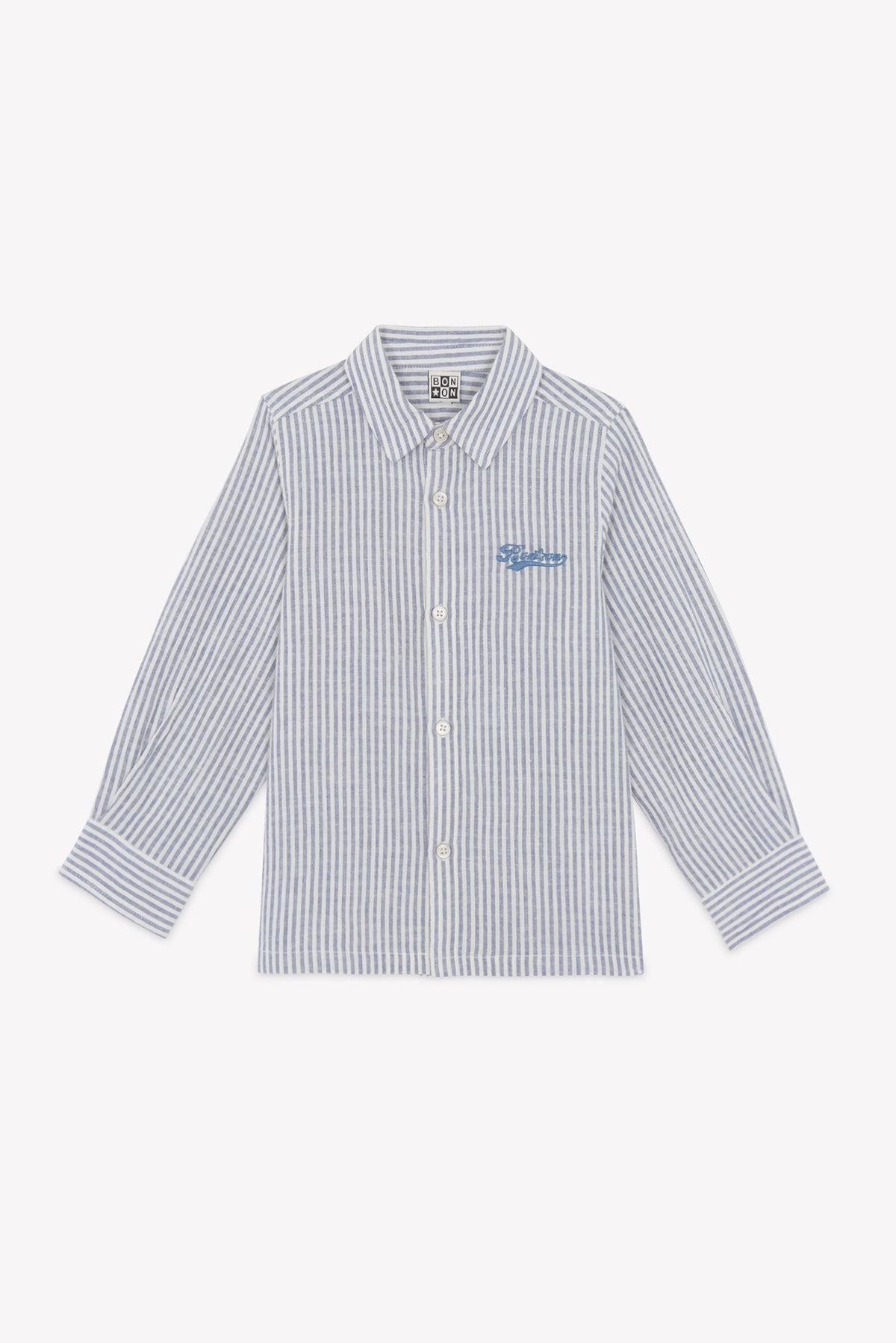 BONTON NATHAN LOGO STRIPED SHIRT