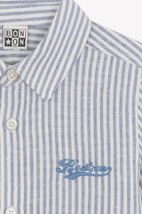 BONTON NATHAN LOGO STRIPED SHIRT