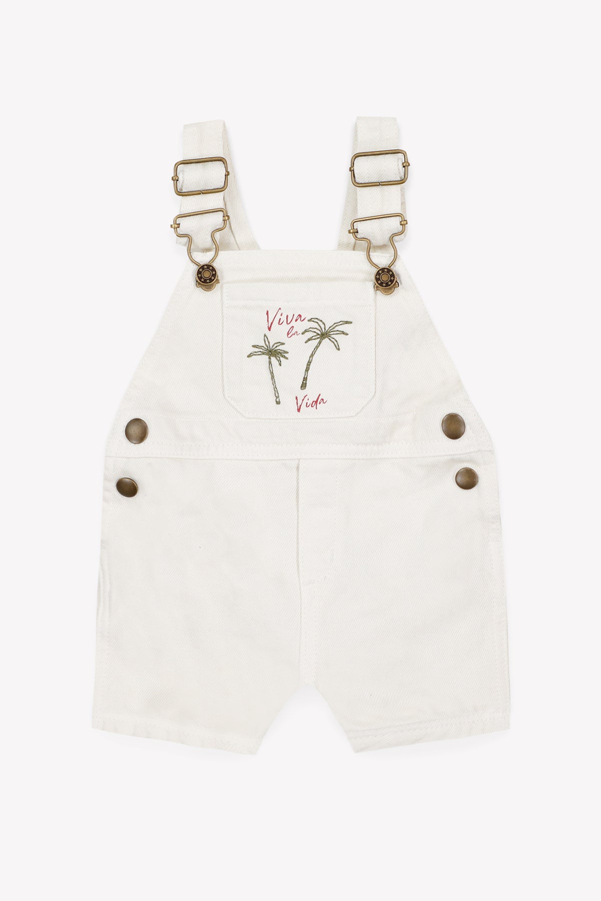 BONTON LAZSLO "VIVA LA VIDA" PALM TREE GRAPHIC OVERALL