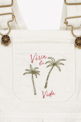 BONTON LAZSLO "VIVA LA VIDA" PALM TREE GRAPHIC OVERALL