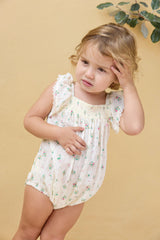 BONTON LALIX FLOWER PRINT ROMPER