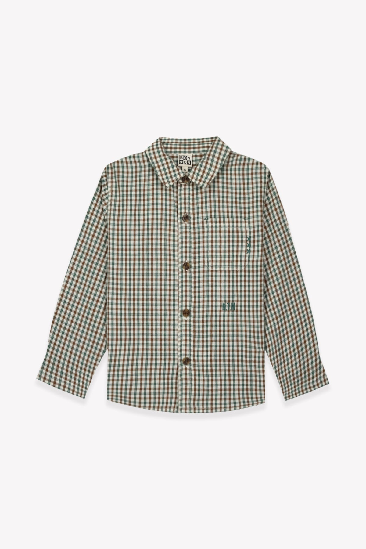 BONTON  PAF MINI CHECKED SHIRT