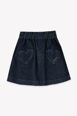 BONTON DOUCHKA HEART POCKET DENIM SKIRT