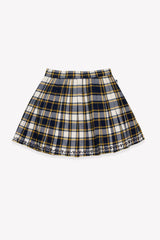 BONTON MALI PLAID PLEATED SKIRT