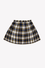 BONTON MALI PLAID PLEATED SKIRT