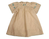 BELATI COLLARED DRESS WITH EMBOIDERED SLEEVE BORDER