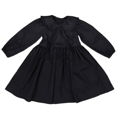BELATI RUFFLED BOW COLLAR DRESS