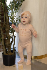 BEE & DEE 2PC HOME SWEET HOME FOOTIE WITH BEANIE SET