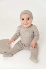 BEE & DEE 2PC PATISSERIE FOOTIE WITH BEANIE SET
