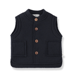 1+ IN THE FAMILY PATCH POCKETS HEATHERED VEST