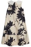 WOLF & RITA BETANIA EYELET COLLAR FLOWER PRINT JUMPER