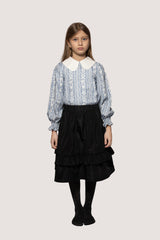 GENTILE CATONE BLACK TAFFETA SKIRT