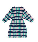 WYNKEN LONG SLEEVE BIG CHECK FOCA DRESS