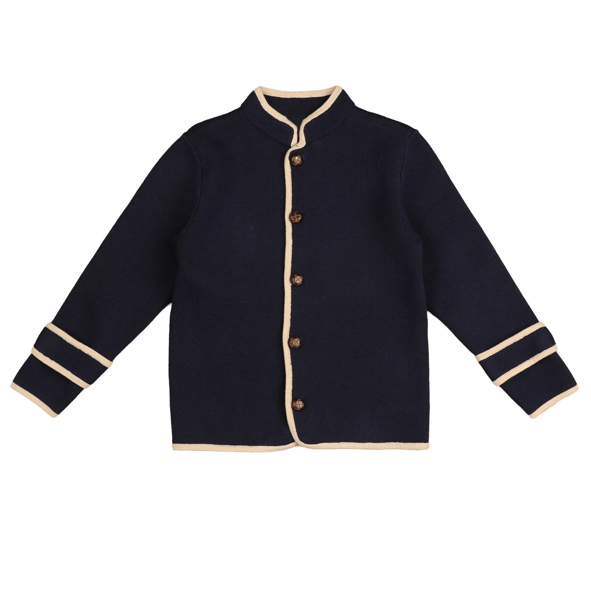BELATI CONTRAST TRIM HIGH NECK JACKET