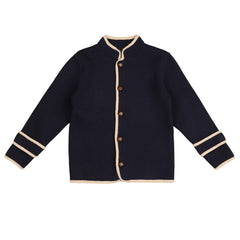 BELATI CONTRAST TRIM HIGH NECK JACKET