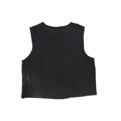 VALENTINA 2PC FLOWER CUTOUT VEST WITH CUTOUT SKIRT