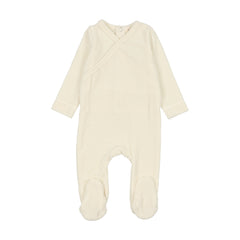 BONJOY 2PC VELOUR FOOTIE+BEANIE SET