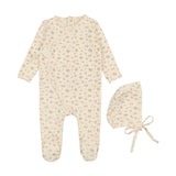 LILETTE 2PC BOUQUET FOOTIE + BONNET SET