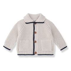 1+ IN THE FAMILY PATCH POCKETS KNIT CARDIGAN