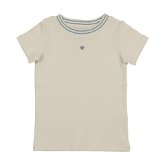 FARREN & ME DENIM TRIM T-SHIRT