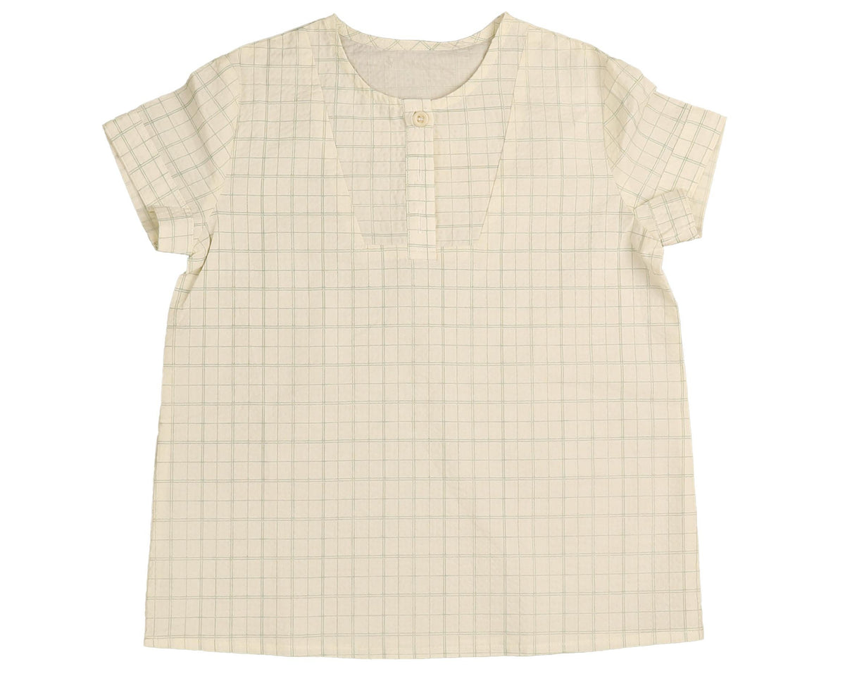 BELATI PLAID SHIRT WITH V PLACKET