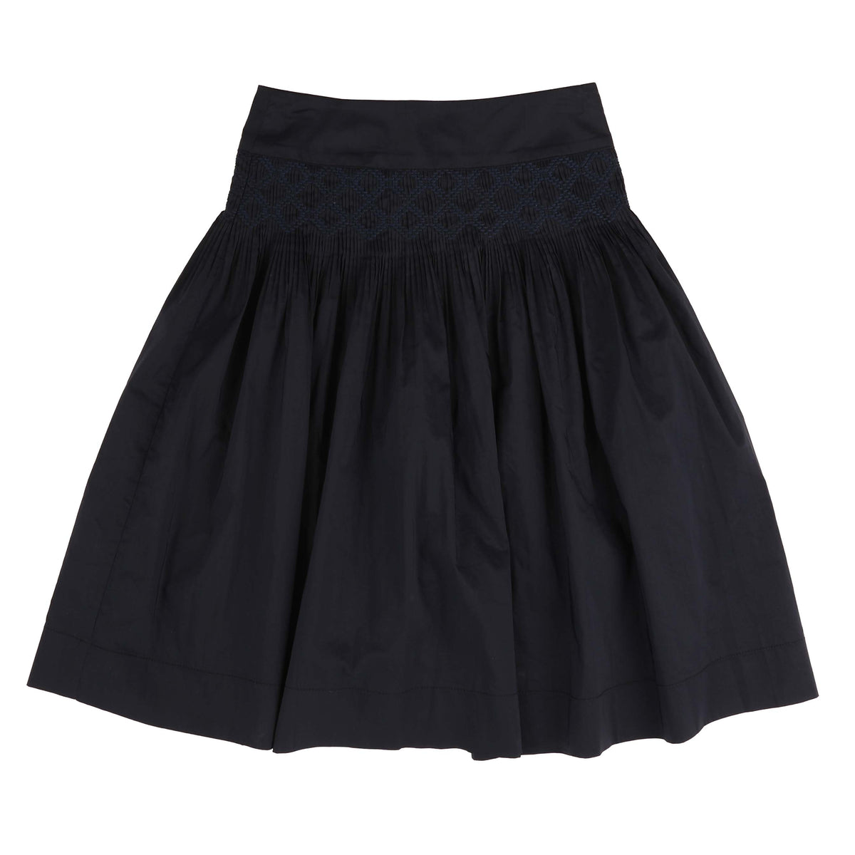 BELATI SMOCKED TAFETTA SKIRT
